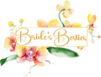(125-02-V) Bridal Wedding Party Watercolor Orchid Custom Text