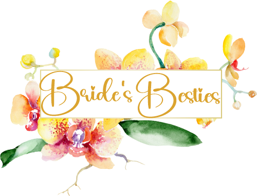 (125-02-V) Bridal Wedding Party Watercolor Orchid Custom Text