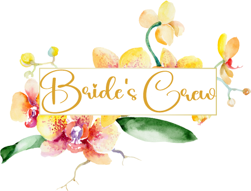 (125-02-V) Bridal Wedding Party Watercolor Orchid Custom Text