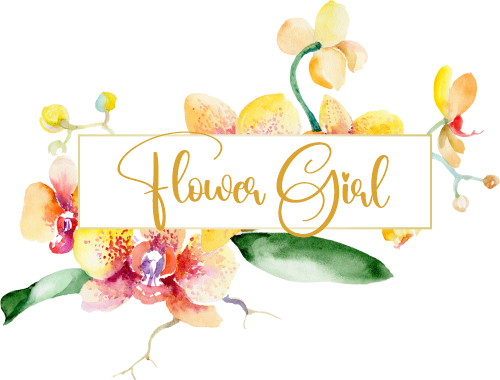 (125-02-V) Bridal Wedding Party Watercolor Orchid Custom Text