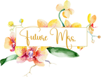 (125-02-V) Bridal Wedding Party Watercolor Orchid Custom Text