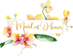 (125-02-V) Bridal Wedding Party Watercolor Orchid Custom Text