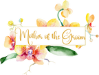 (125-02-V) Bridal Wedding Party Watercolor Orchid Custom Text