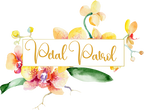 (125-02-V) Bridal Wedding Party Watercolor Orchid Custom Text