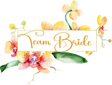 (125-02-V) Bridal Wedding Party Watercolor Orchid Custom Text