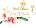 (125-02-V) Bridal Wedding Party Watercolor Orchid Custom Text