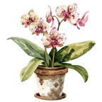 (125-03) Potted Orchids