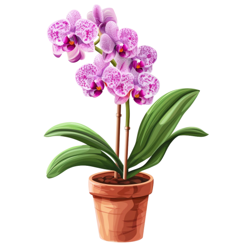 (125-03) Potted Orchids