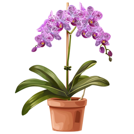 (125-03) Potted Orchids