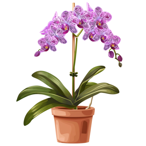(125-03) Potted Orchids