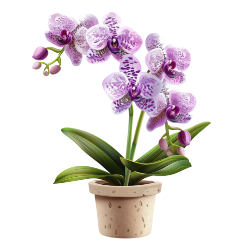 (125-03) Potted Orchids