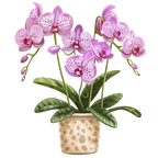 (125-03) Potted Orchids