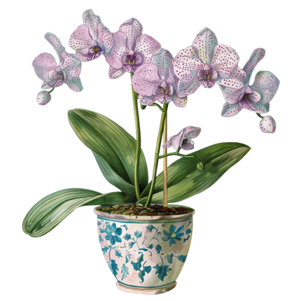 (125-03) Potted Orchids