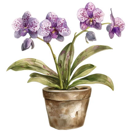 (125-03) Potted Orchids