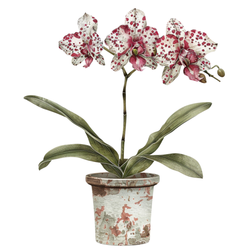 (125-03) Potted Orchids