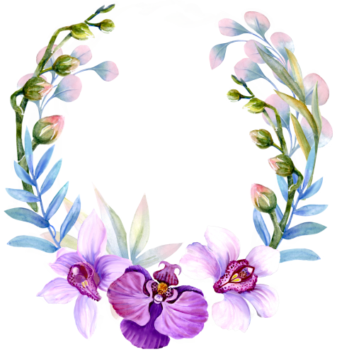 (125-04) Purple Orchids