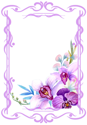 (125-04) Purple Orchids