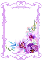 (125-04) Purple Orchids