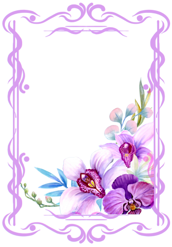 (125-04) Purple Orchids