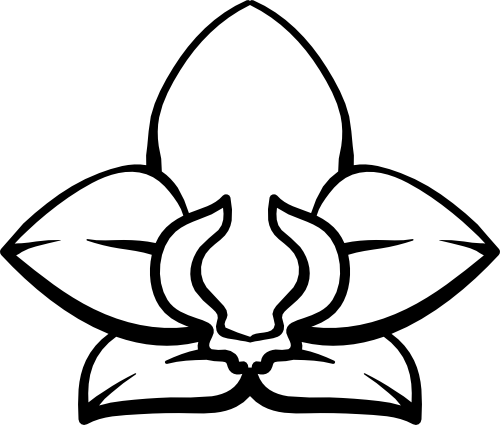 (125-01-1C) Orchid Iron-On Transfer