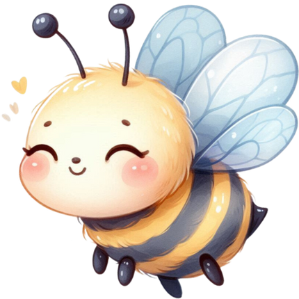 (s126-1-2F) Cute Baby Bumblebee Bumble Bee