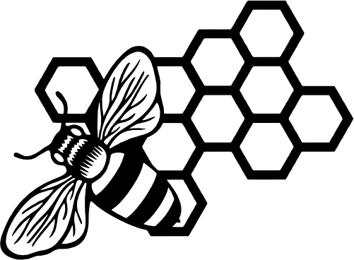 (s126-1-E) Bee Honeycomb