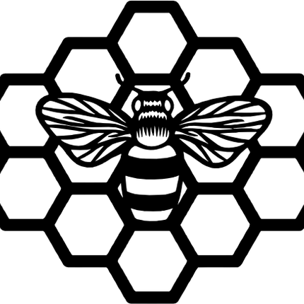 (s126-1-F) Bee Honeycomb