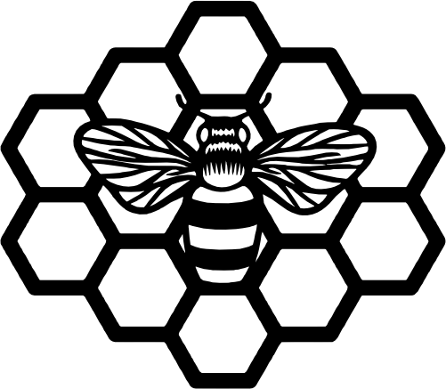 (s126-1-F) Bee Honeycomb
