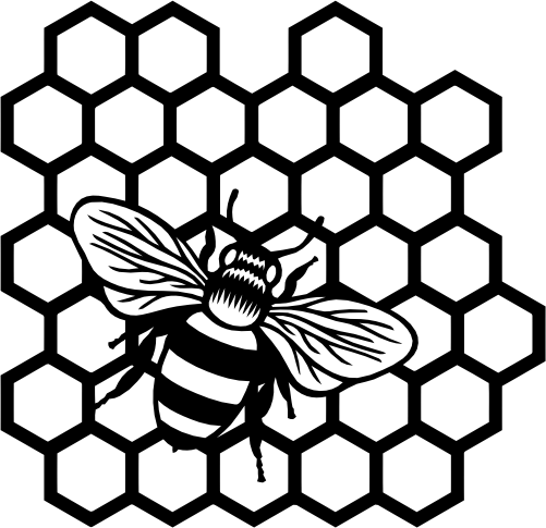 (s126-1-G) Bee Honeycomb