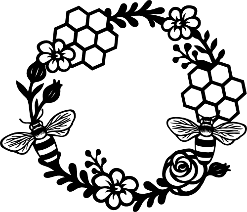 (s126-2B) Queen Bee Honeybee Hive Comb Frame