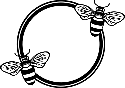 (s126-2C) Queen Bee Honeybee Frame