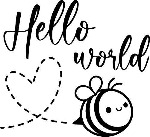 (s126-3) Hello World Baby Bumblebee