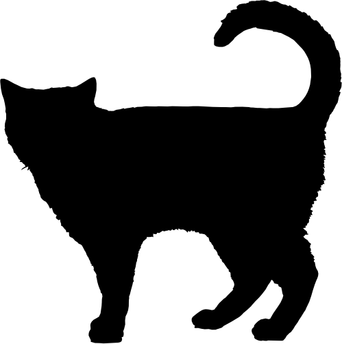 (s012-1-1Q) Cat Kitty Silhouette