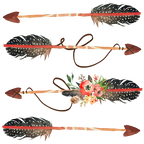 (s013-1-T) Watercolor Arrows Set or Single