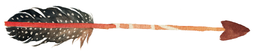 (s013-1-T) Watercolor Arrows Set or Single