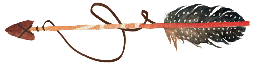 (s013-1-T) Watercolor Arrows Set or Single