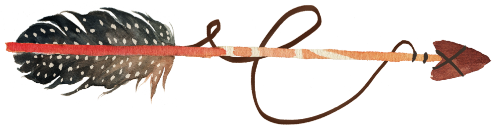(s013-1-T) Watercolor Arrows Set or Single