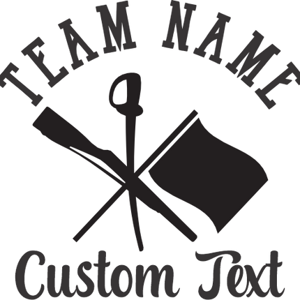 (131-04-A) Team Name Winter Guard Custom Text