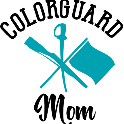 (131-04-A) Color Guard Mom Iron-On Transfer