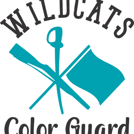 (131-04-A) Team Name Color Guard Colorguard Custom Text