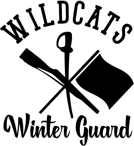 (131-04-A) Wildcats Winter Guard Iron-On Transfer