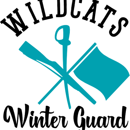 (131-04-A) Wildcats Winter Guard Iron-On Transfer