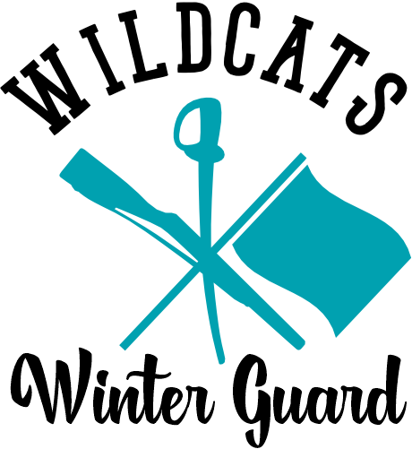 (131-04-A) Wildcats Winter Guard Iron-On Transfer