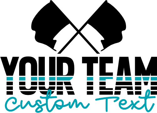 (131-04-B) Color Guard Team Custom Iron-On Transfer