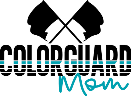 (131-04-B) Color Guard Mom Iron-On Transfer