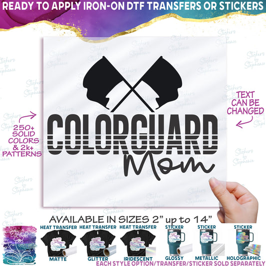 (s131-4B) Color Guard Colorguard Team Family Mom