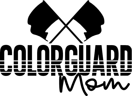 (131-04-B) Color Guard Mom Iron-On Transfer