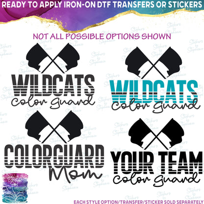 (s131-4B) Color Guard Colorguard Team Family Mom