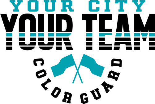 (131-04-C) Color Guard Team Custom Iron-On Transfer