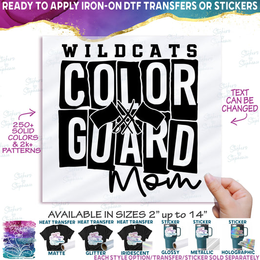 (s131-4D) Color Guard Colorguard Team Family Mom